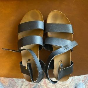 Black Platform Sandals